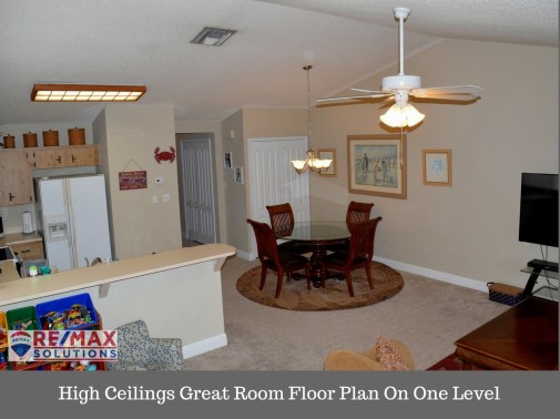 High Ceilings Great Room Floor Plan On One Level