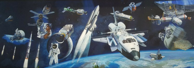 NASA Launch Control Center Mural