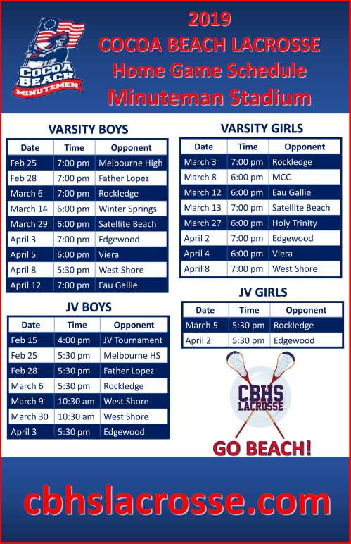 cocoa beach lacrosse 2019 schedule-1