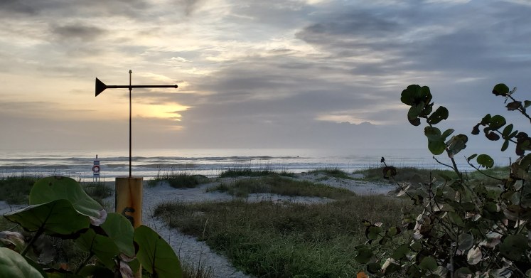 Beach marker for 14th St South Cocoa Beach