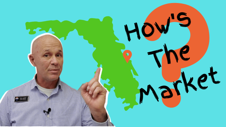 Florida Icon with pin on Cocoa Beach. Hows the market?