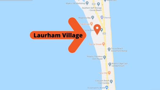 Map view of Laurham Village.