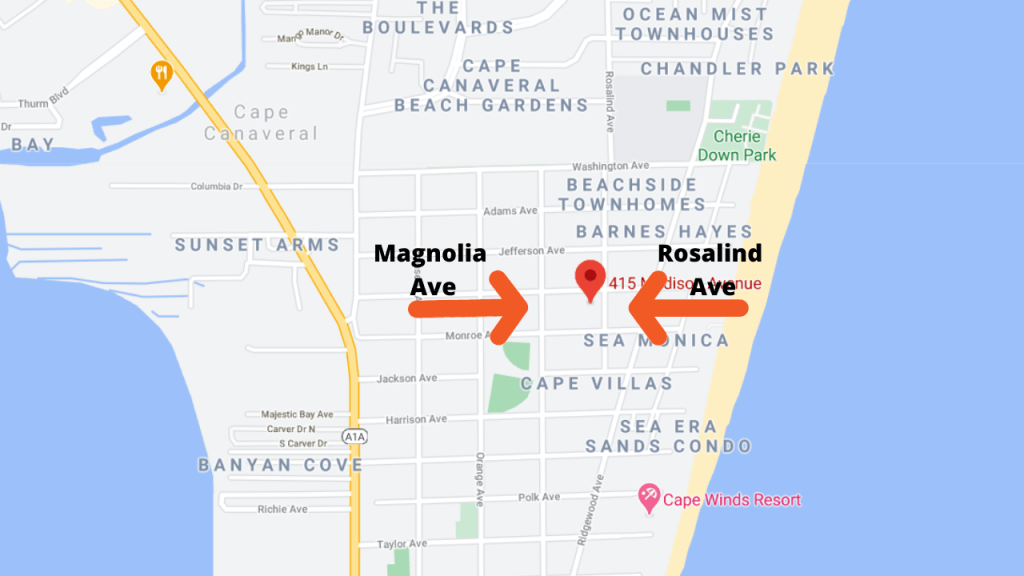 Map View of Starbeach condos