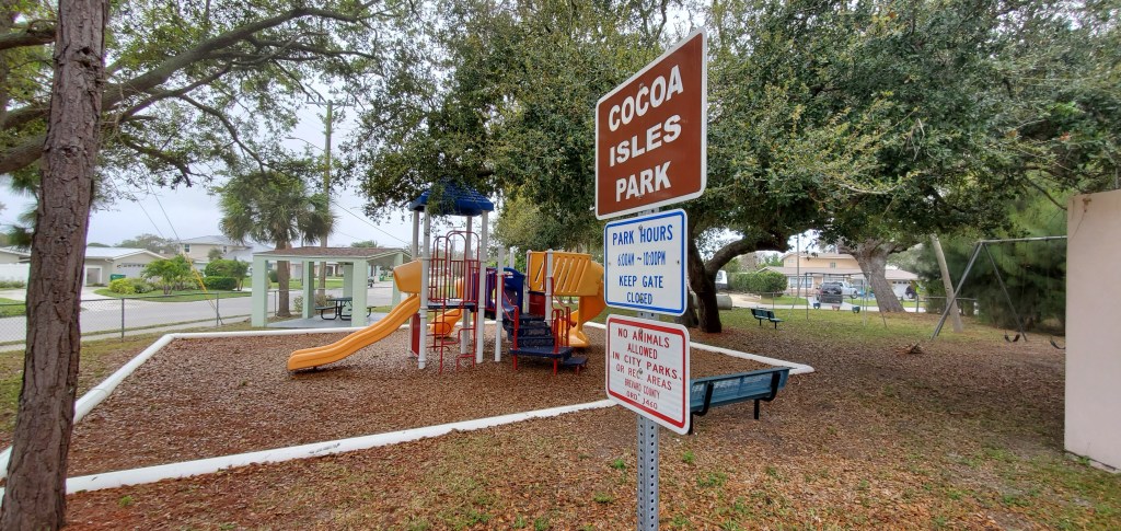 Cocoa Isles Park is a playground run by the city of Cocoa Beach
