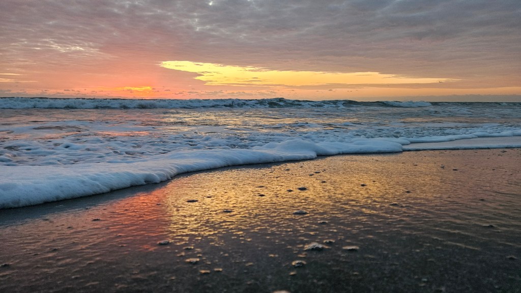 Sunrise over the Atlantic ocean