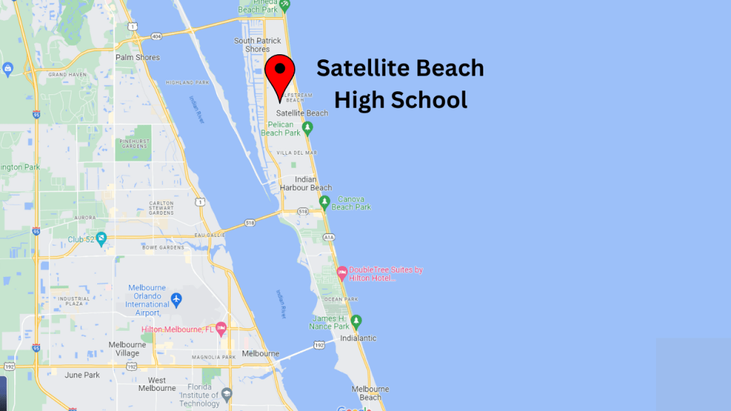 map view of satellite beach high school