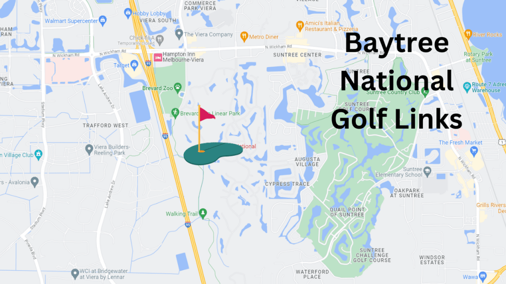 Map View of the Baytree National Golf Links