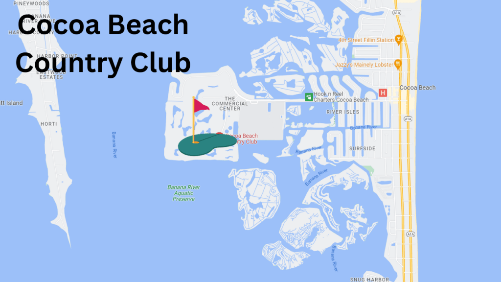 Map view of the Cocoa Beach Country Club