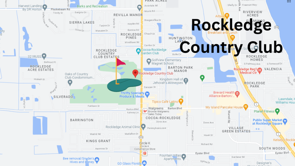 Map View of the Rockledge Country Club