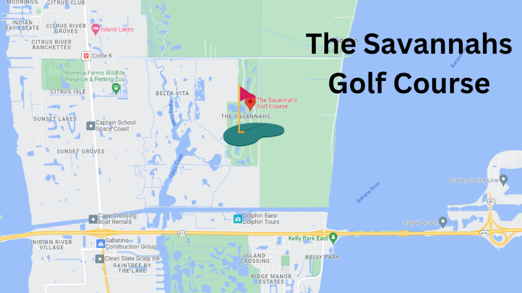 Map View of the Savannahs Golf Course