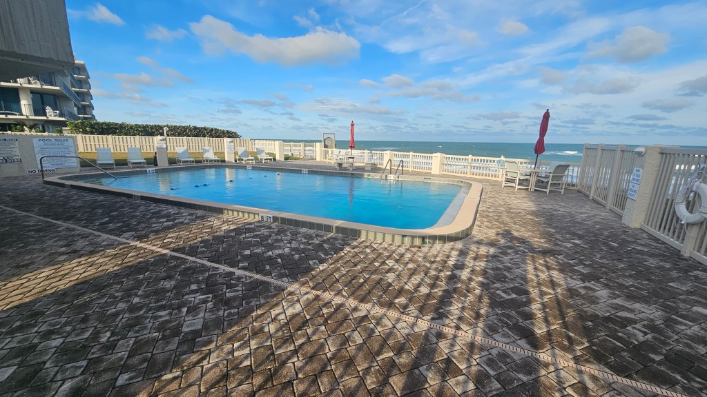 Oceanfront community pool