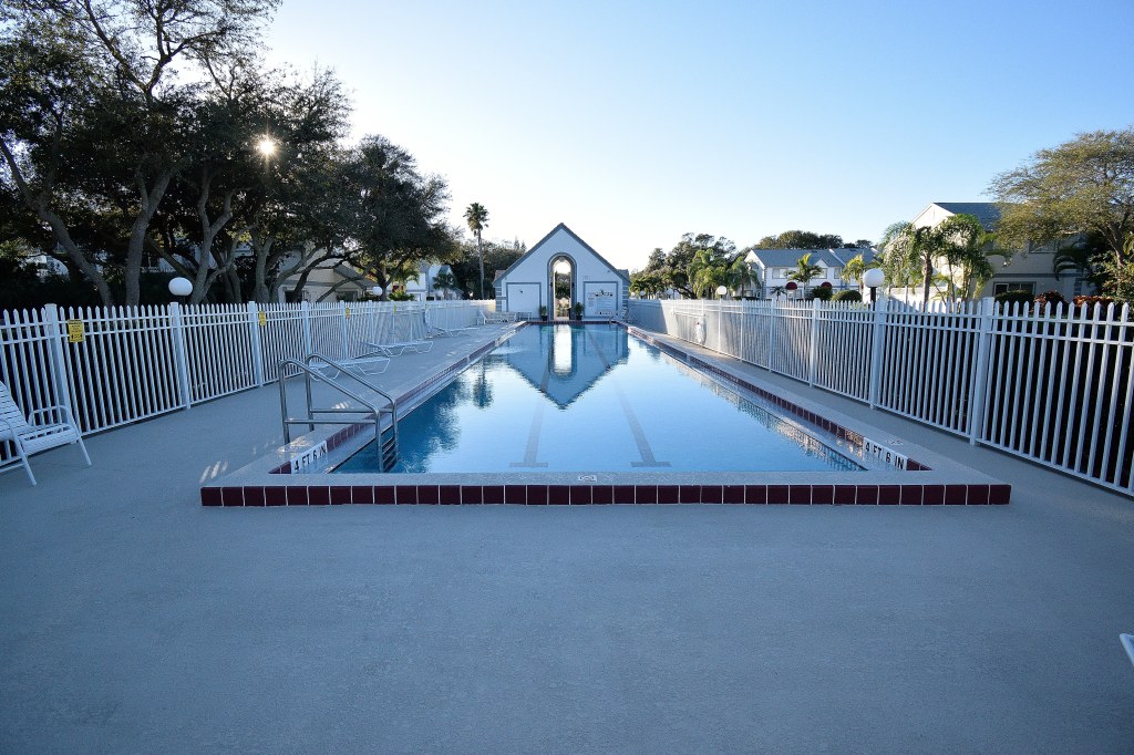 One of three pools at the Villages of Seaport. This is the lap pool