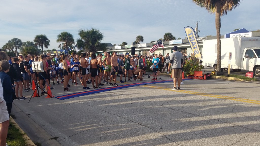 The starting point of the Cocoa Beach Turkey Trot 5k
