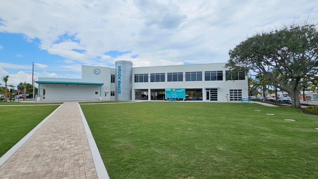 City Hall Park in front of the new city hall in Cocoa Beach