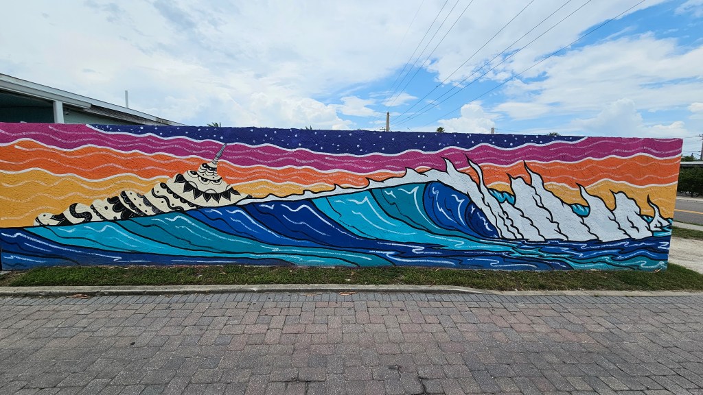 Mural in downtown cocoa beach
