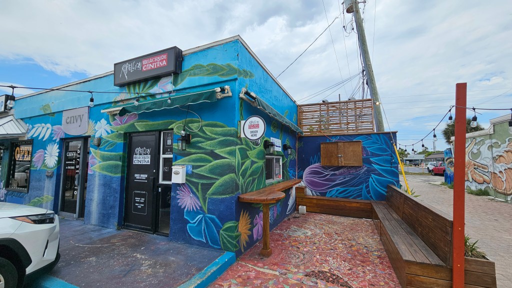 Rebellion Cantina is a walk up restaurant with outdoor seating