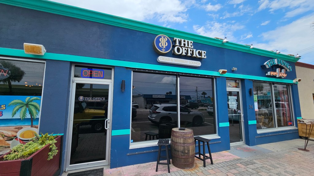 The street entrance on the Office