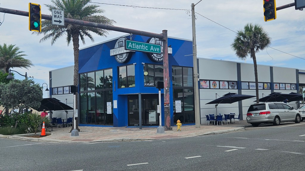 one of the many restaurants in downtown Cocoa Beach