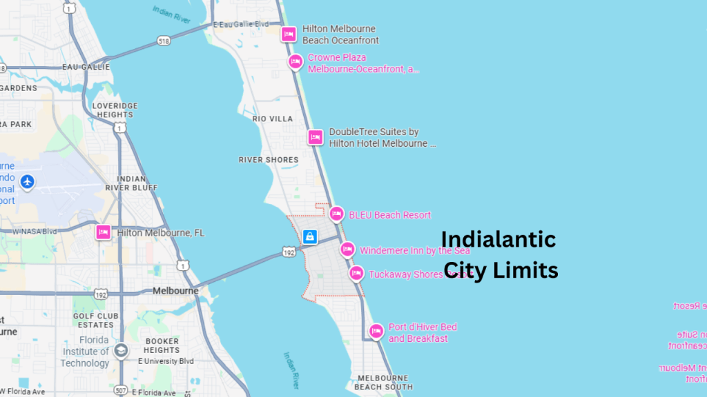 Map view of Indialantic