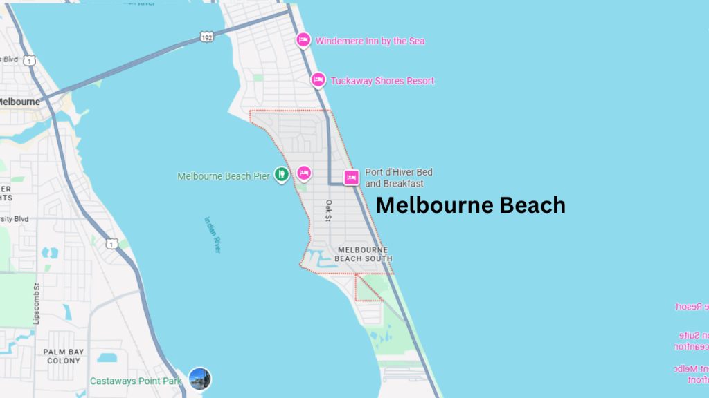 Map of Melbourne Beach