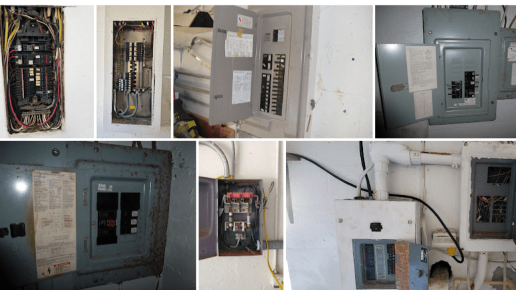 Photos of electrical panels