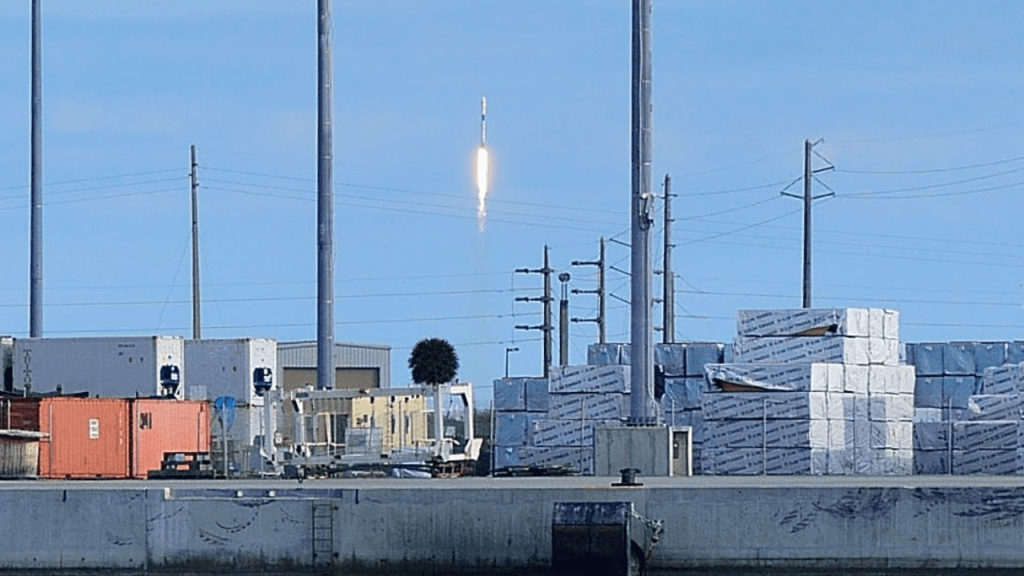 Launch as seen from Port Canaveral