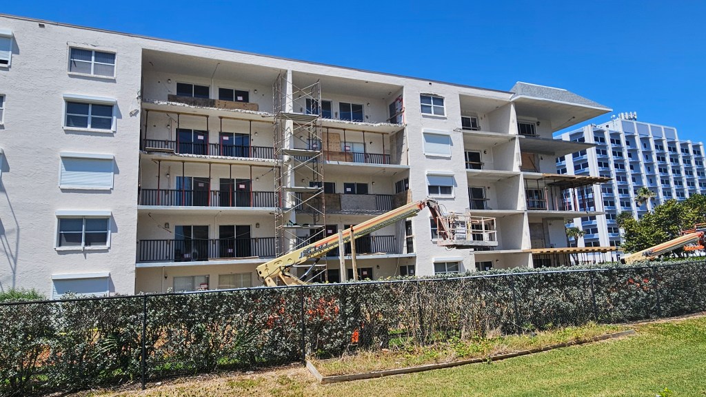 balcony replacement on a condo