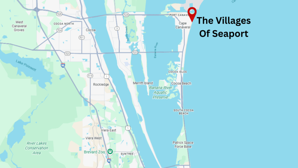 map showing location of the Villages of Seaport