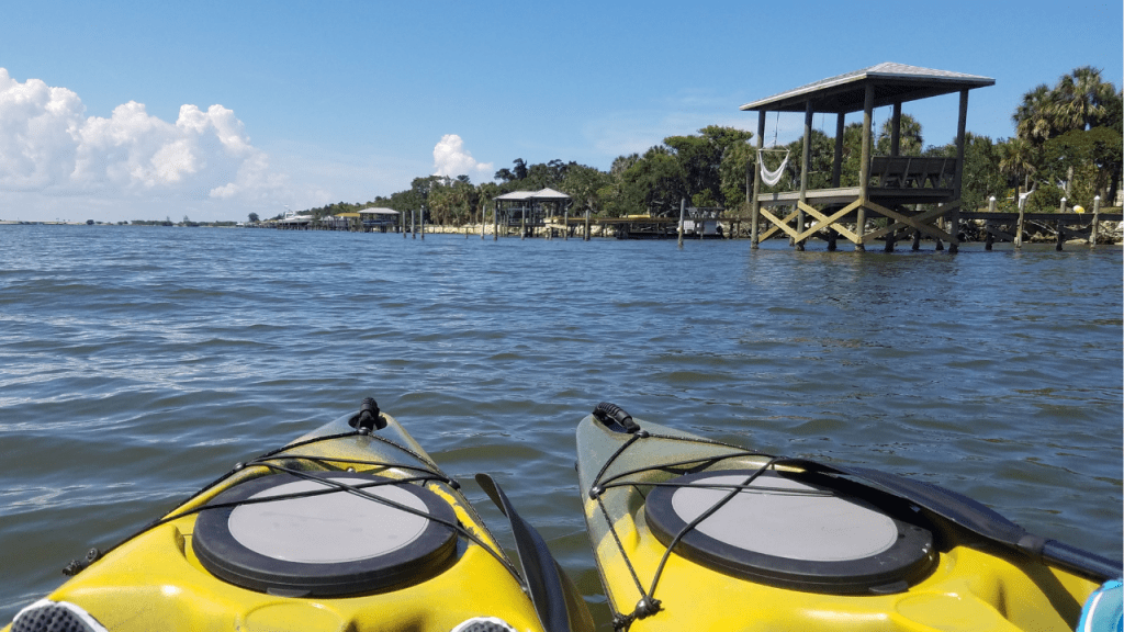 kayaks in the Banana River