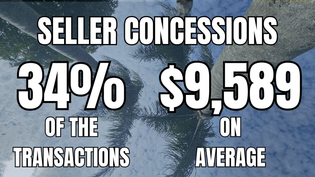 palm tree photo with text overlay showing the space coast average concession for february 2026