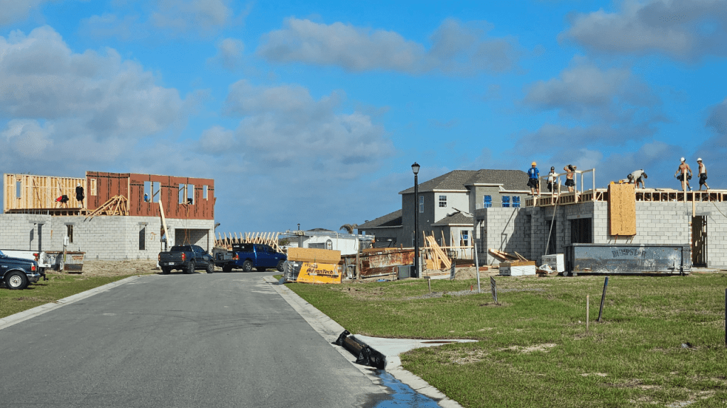 Farallon Fields is Viera's newest community. Construction is happening today.