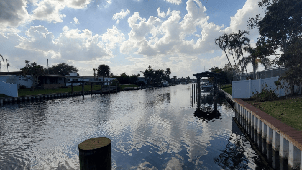 canal front home photo