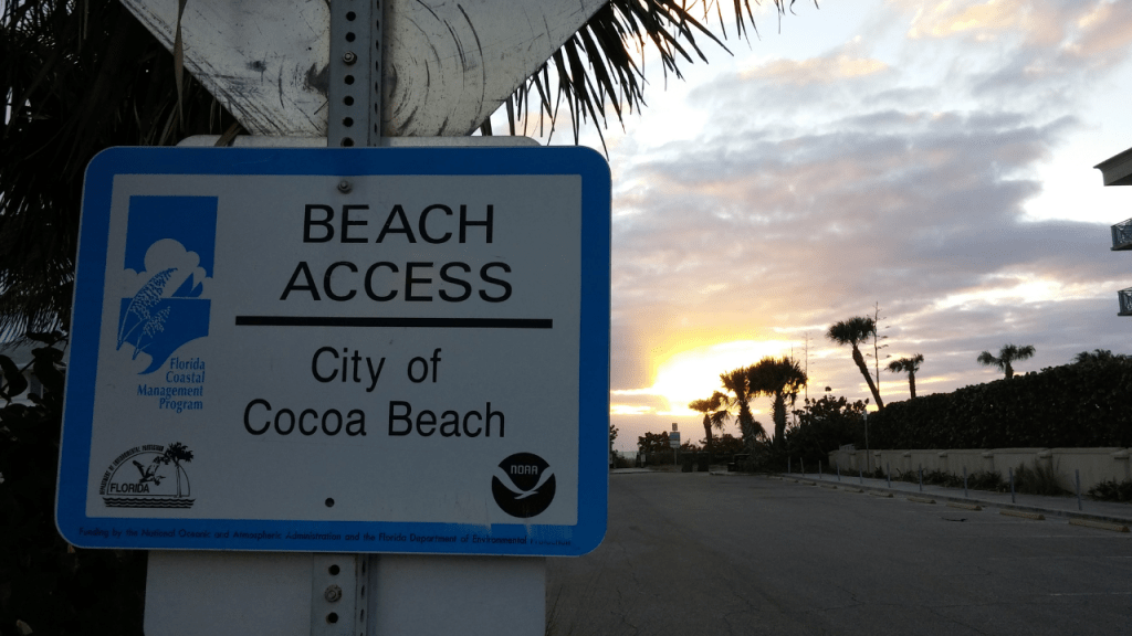 13th St South Cocoa Beach is one of the dozens of public beach access points in the city