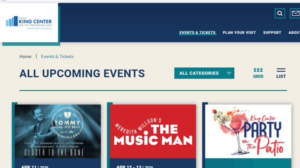 the king center website