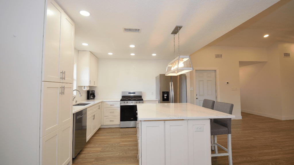 1980s home with a new kitchen