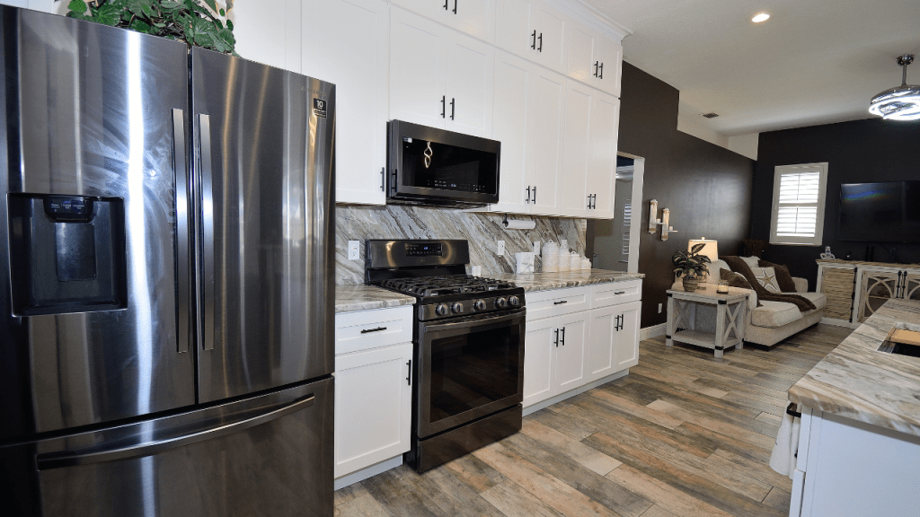 1990s home with a new kitchen