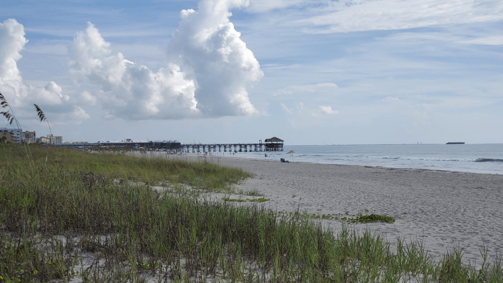 cocoa beach pier and ocean views