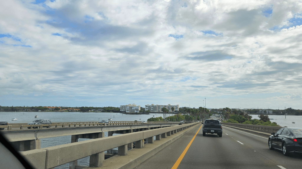 Hubert Humprhey Bridge going east into Merritt Island