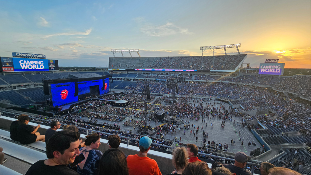 Camping World stadium for the Rolling Stones