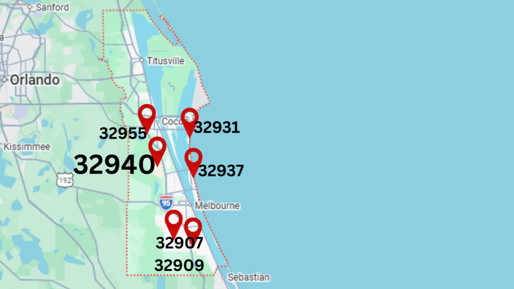map showing the best selling zip codes for April 2026