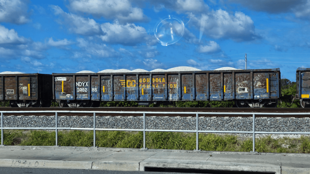 freight trains going through Brevard County