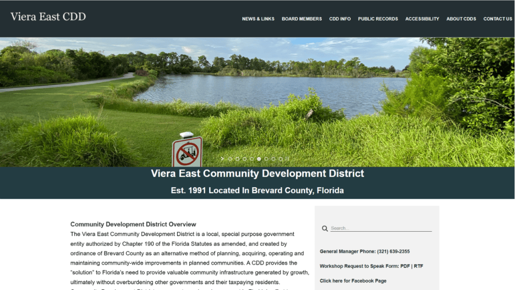 viera east cdd home page