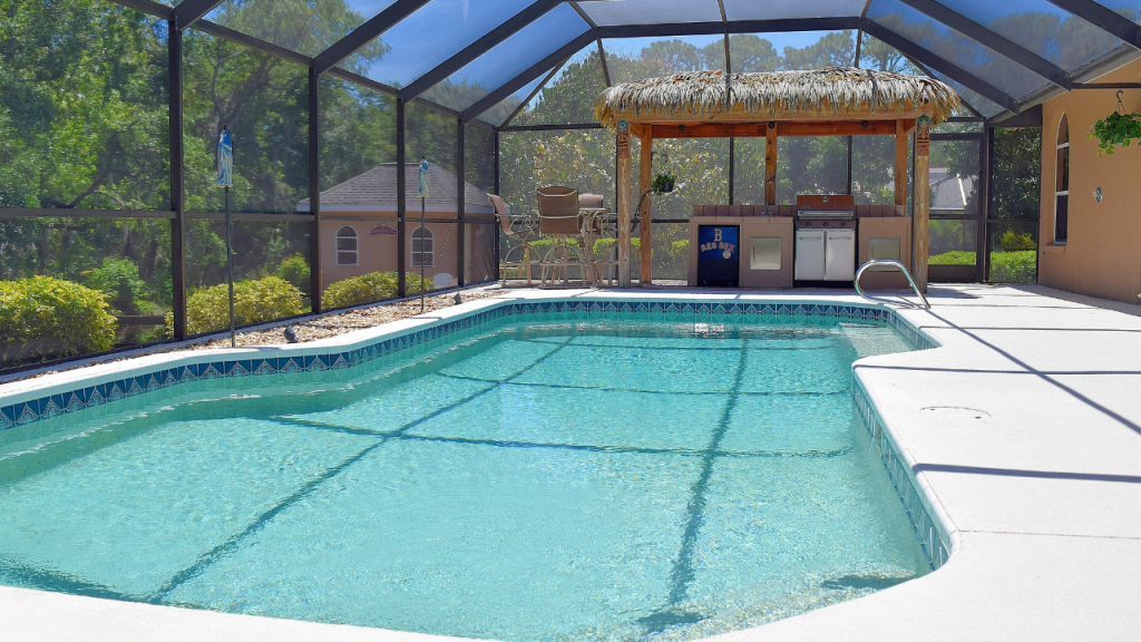 screened in pool