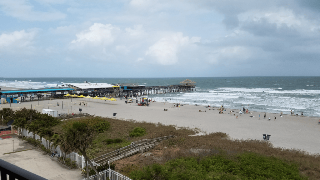 View of the cocoa beach pier